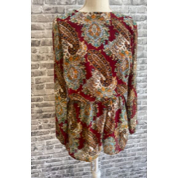 Urban Outfitters Lucca Paisley open back romper size S - Picture 7 of 10